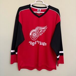 NHL red wings jersey Red and Black size 2XL hockey Detroit
